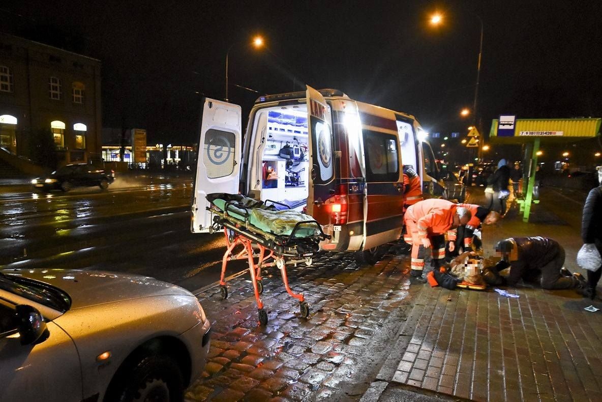 Potrącenie na Grunwaldzkiej. Ranna kobieta trafiła do szpitala