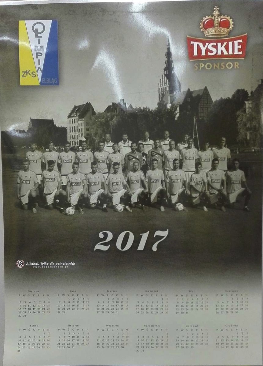 Mamy dla Was kalendarze Olimpii Elbląg!