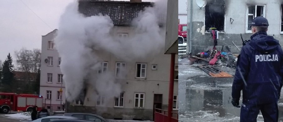 Pożar na ul. Widok. Ewakuowano z budynku 12 osób, w tym czworo dzieci [film, zdjęcia]