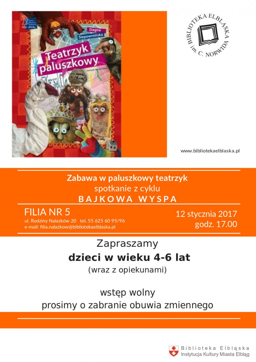 Bajkowa wyspa z zabawą w paluszkowy teatrzyk