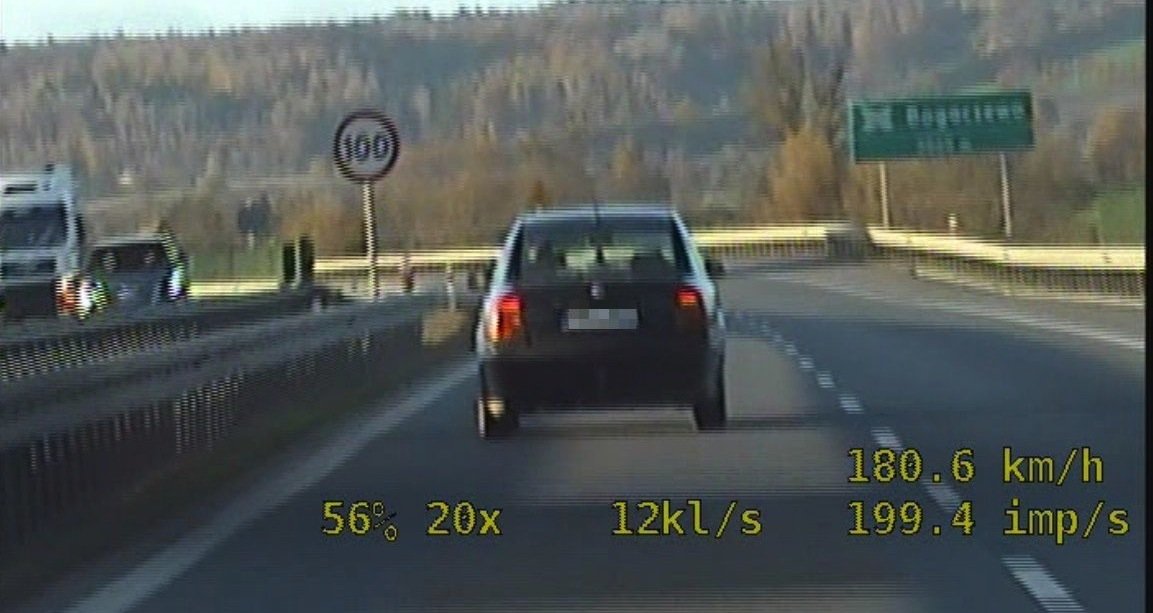 Nagrali go, jak pędził 200 km na godzinę. To sporo kosztowało [film]