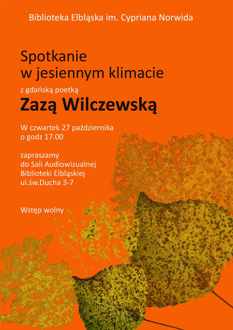 Spotkanie z poetką Zazą Wilczewską