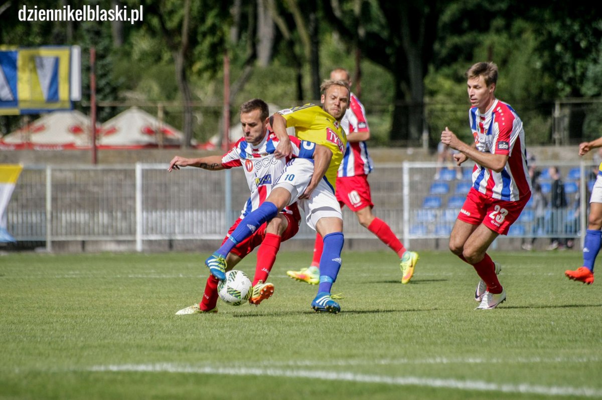 Olimpia Elbląg przegrała z Odrą Opole 0:2. Fatalny początek meczu [zdjęcia]