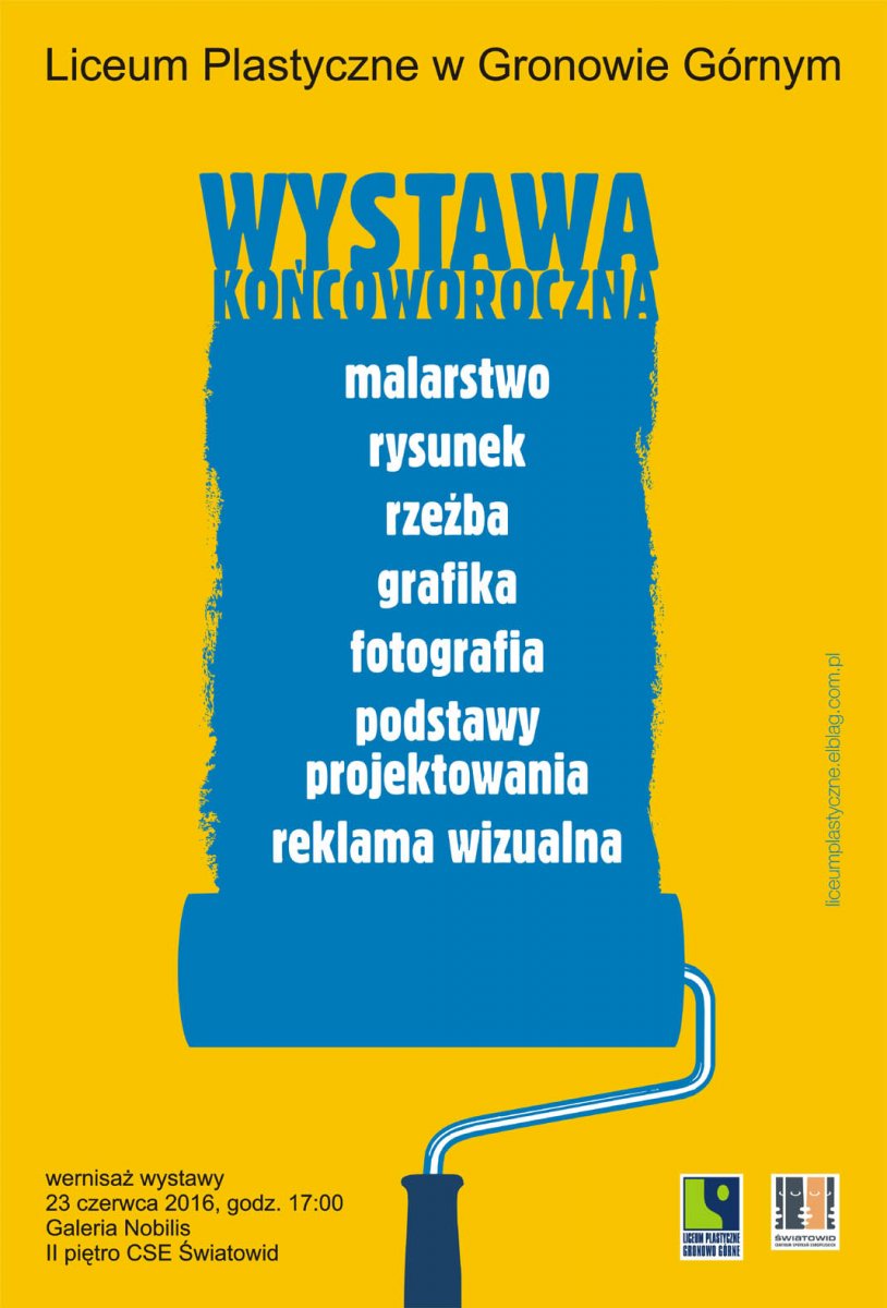 Wystawa licealistów plastycznych na podsumowanie roku