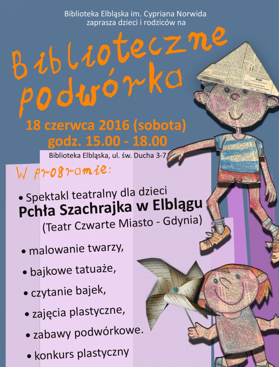 Pierwsze letnie spotkanie na bibliotecznym podwórku