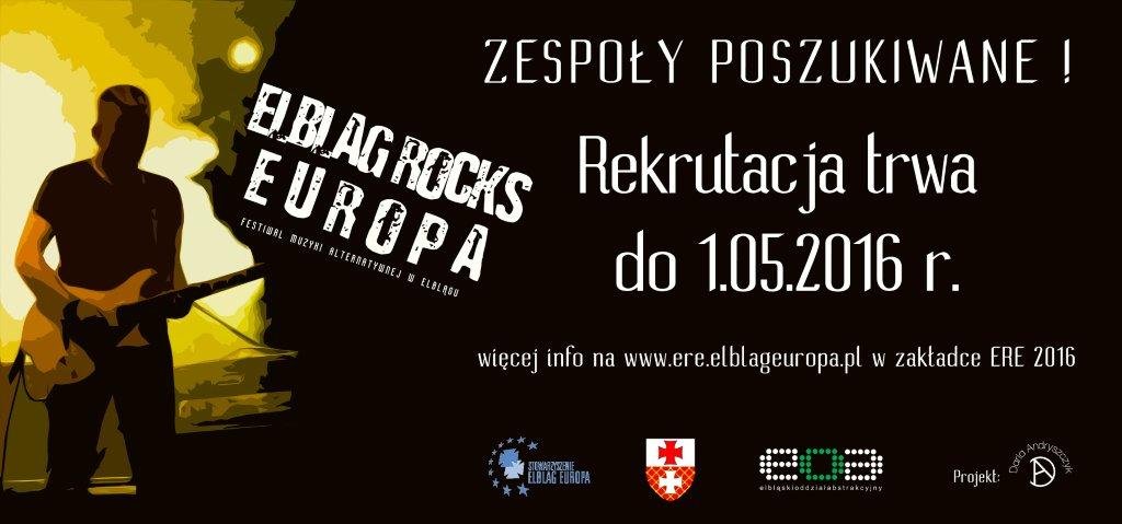 Elbląg Rocks Europa. Rekrutacja kapel trwa do 1 maja
