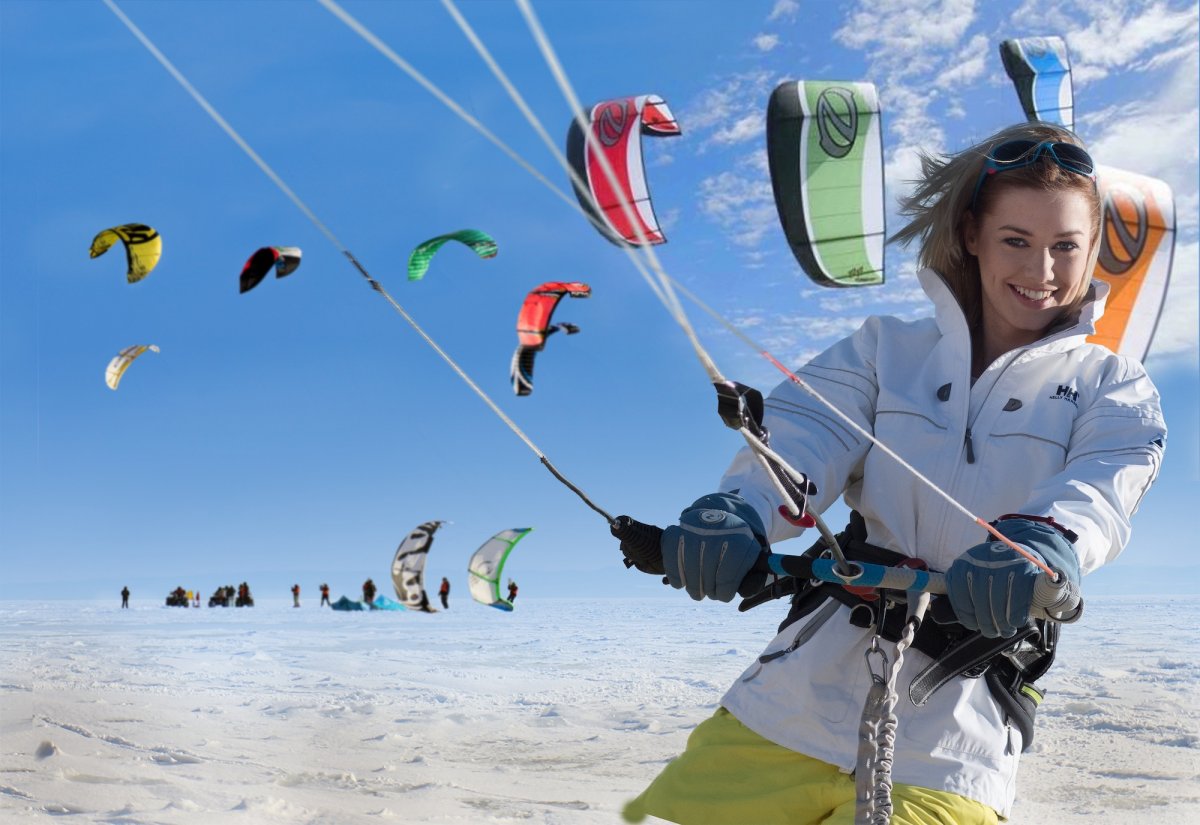 Snowkiting na Zalewie Wiślanym. Zapraszają na 