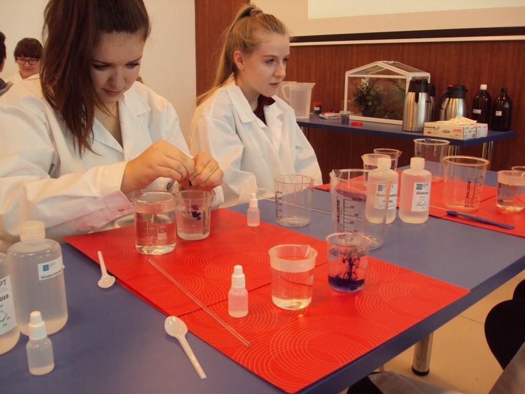 Jedynka na warsztatach chemicznych w Elbląskim Parku Technologicznym 