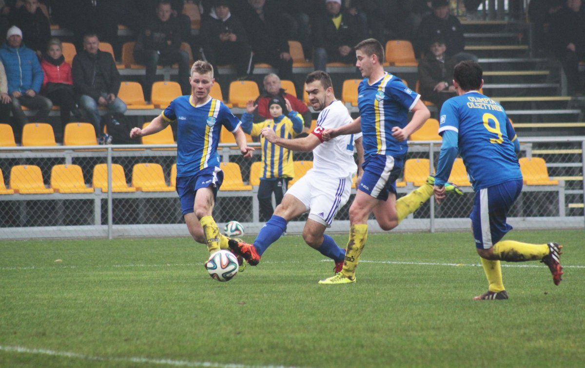 Olimpia Elbląg pokonała Olimpię Olsztynek 2:1. Zobacz bramkę Piceluka! Filmy!