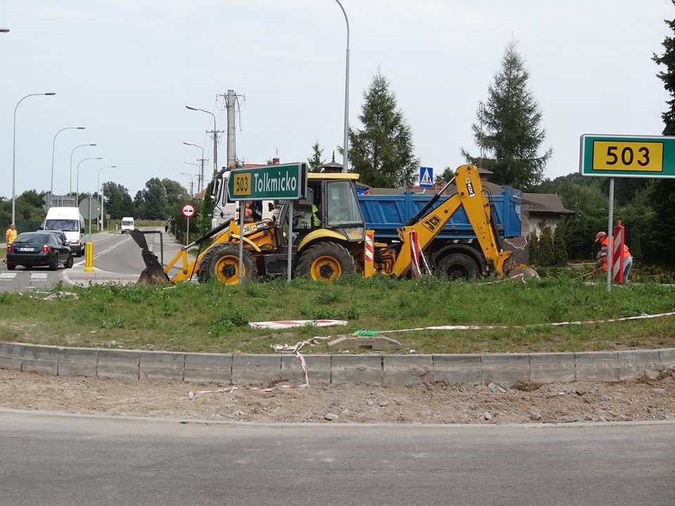 Rozpoczął się remont ronda w Suchaczu