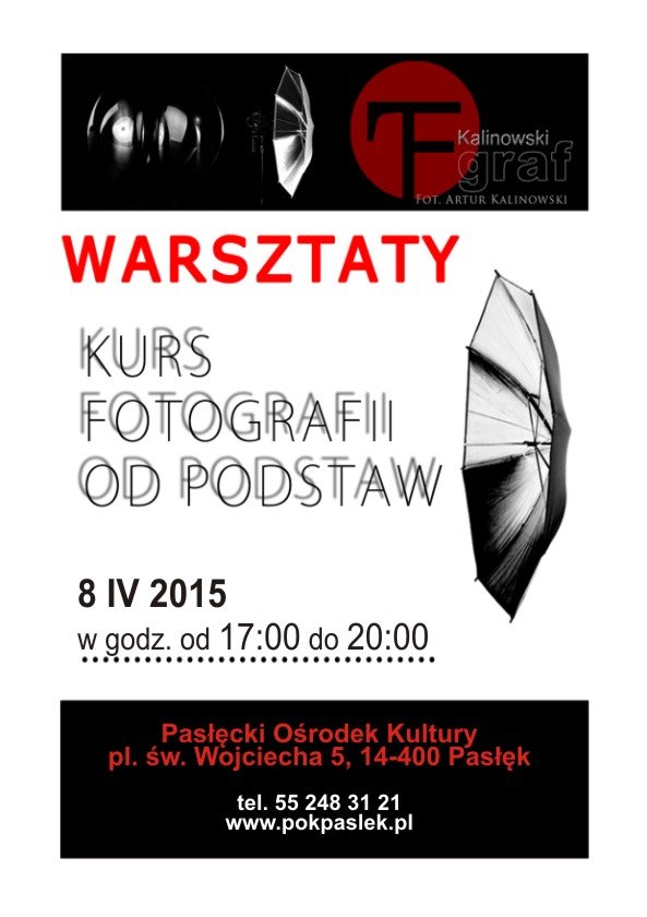 Warsztaty fotograficzne w Pasłęckim Ośrodku Kultury