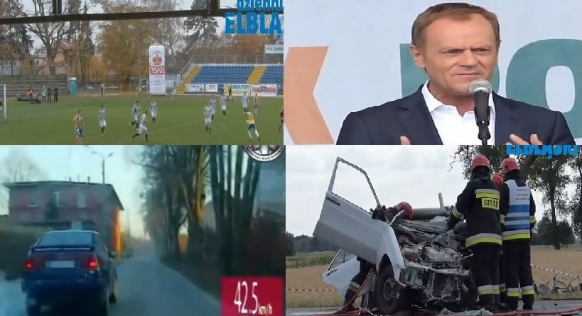 Ucieczka przed policją, niesamowity gol, wizyta Tuska w Elblągu. Najlepsze nagrania 2014 roku!
