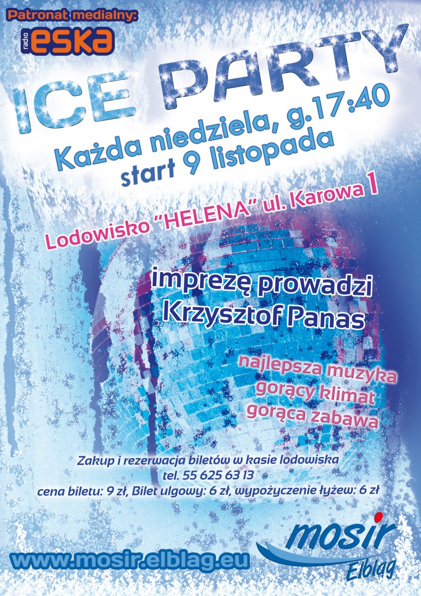 Czas na zabawę na lodowisku. W niedzielę pierwsze Ice Party