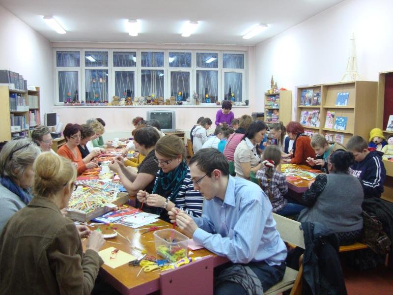 Quilling w bibliotece