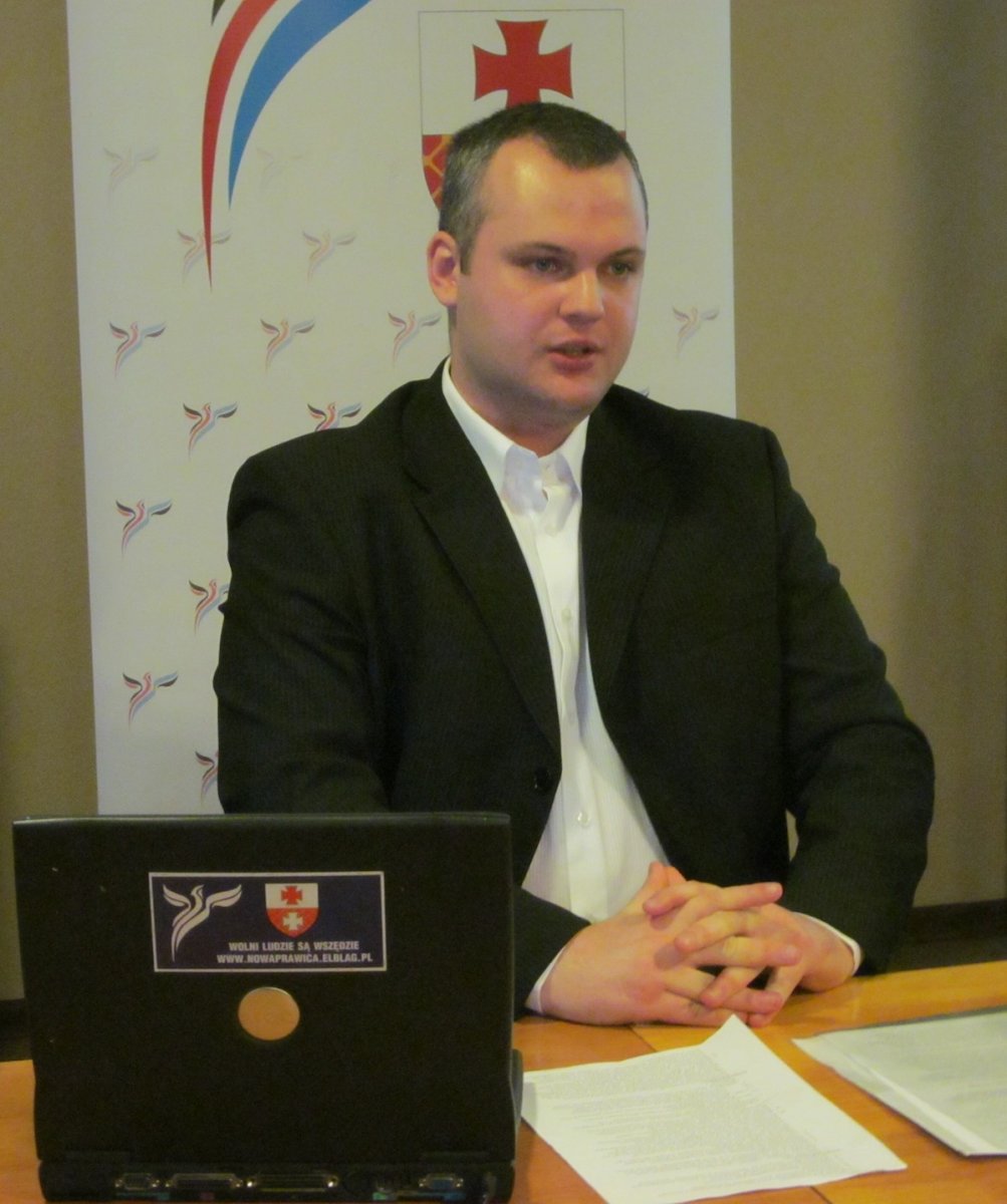 Adrian Meger kandydatem KNP na prezydenta Elbląga