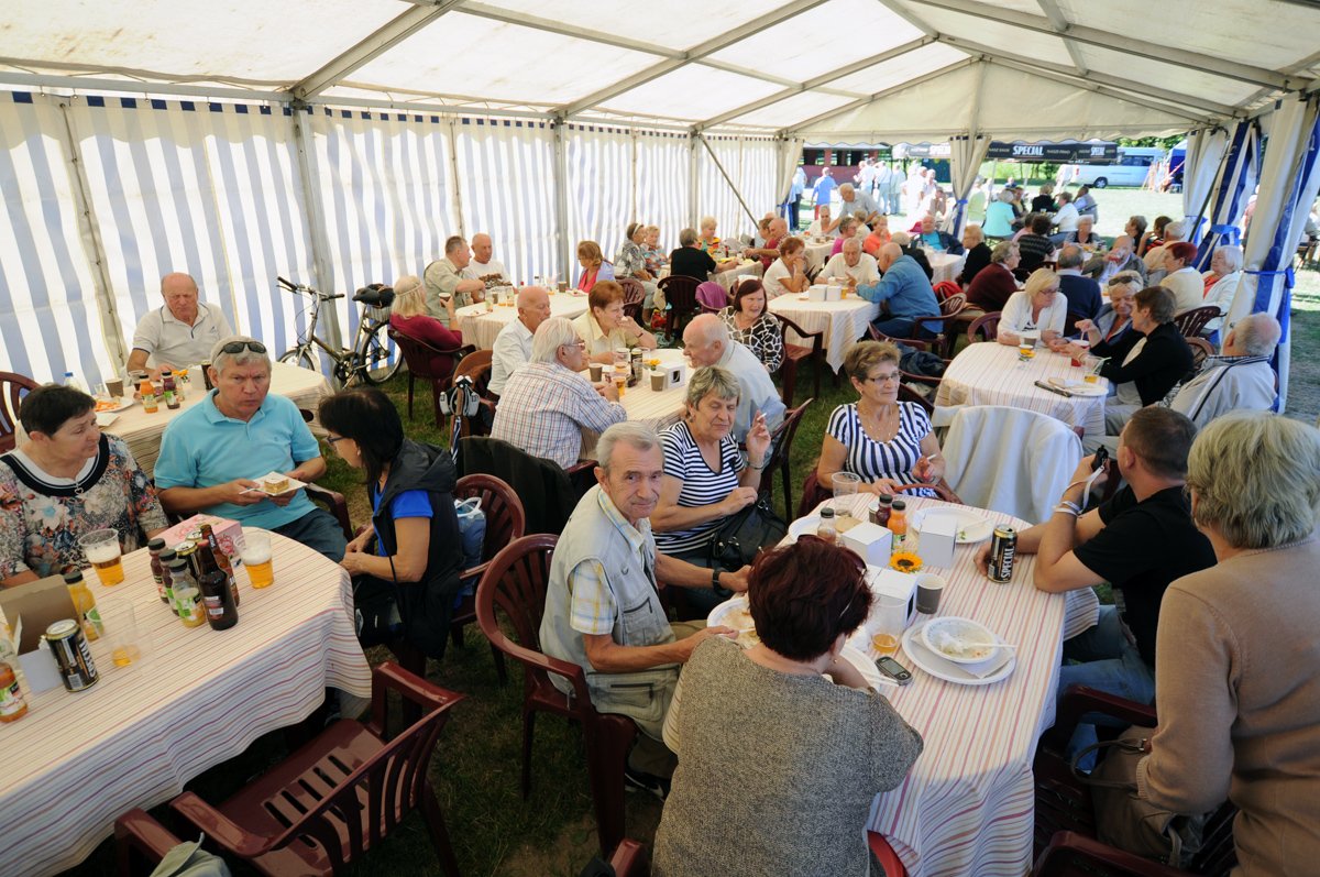 Emeryci i renciści na pikniku w Bażantarni