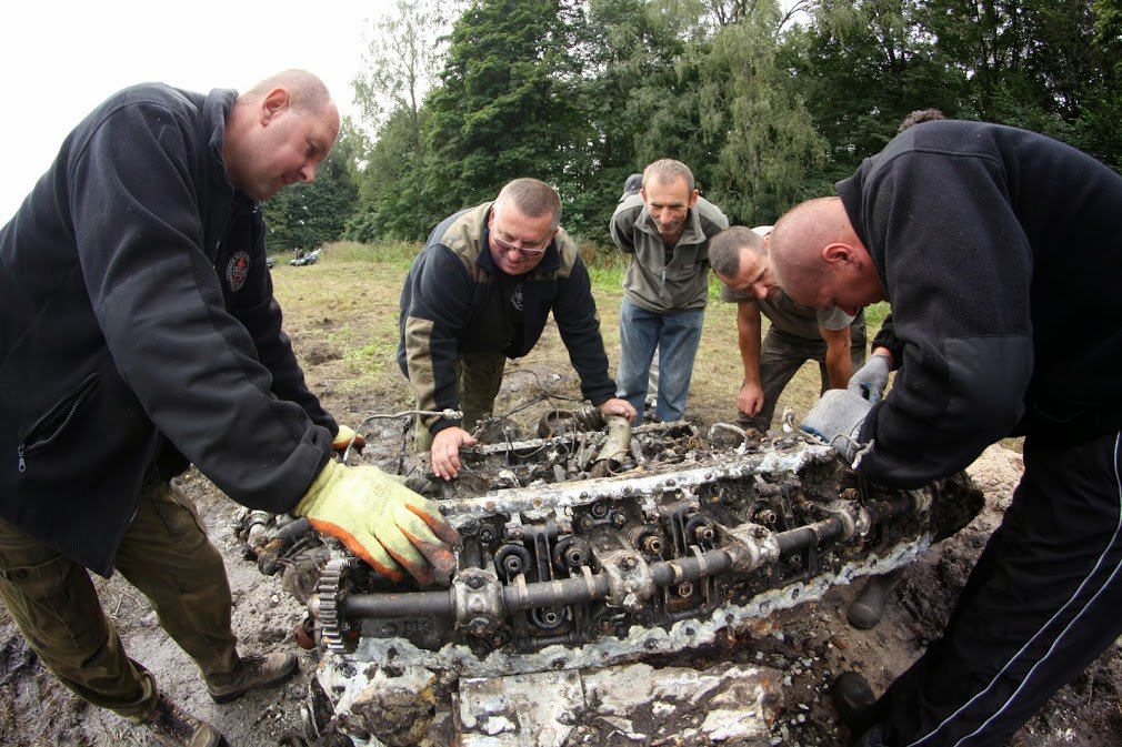 Odkryli fragmenty niemieckiego bombowca