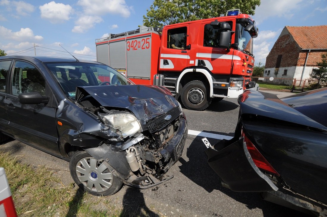 Poważna stłuczka na 