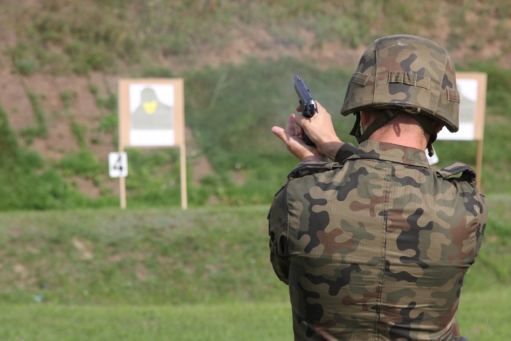 Dowództwo 16 dywizji po zawodach strzeleckich