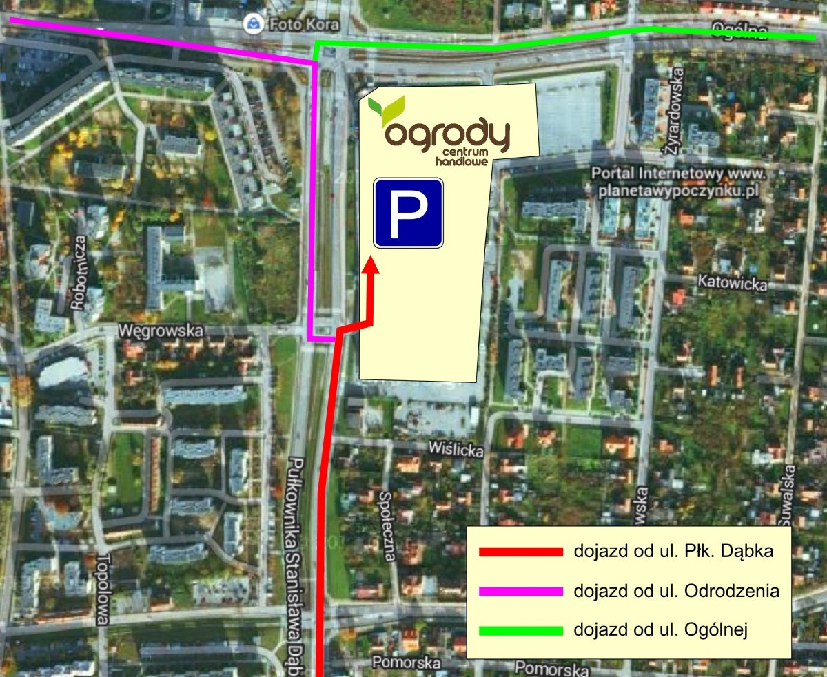 Nowe parkingi w CH Ogrody