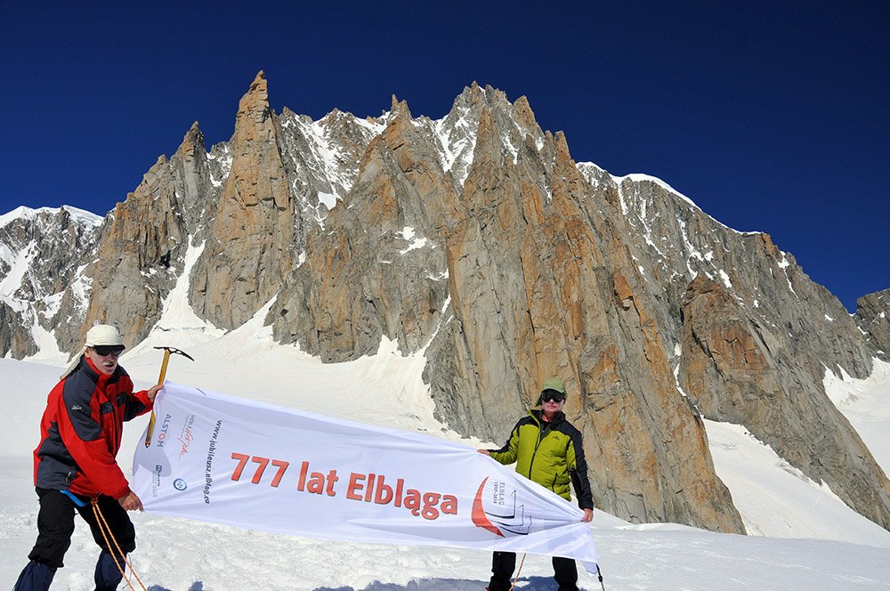 Jubileusz 777-lecia Elbląga zawędrował na Mont Blanc