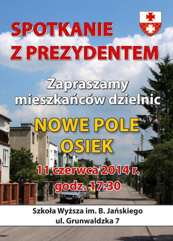 Prezydent spotka się z mieszkańcami Nowego Pola i Osieka