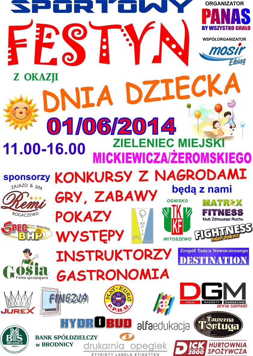 Dzień Dziecka na sportowo w parku przy ul. Mickiewicza