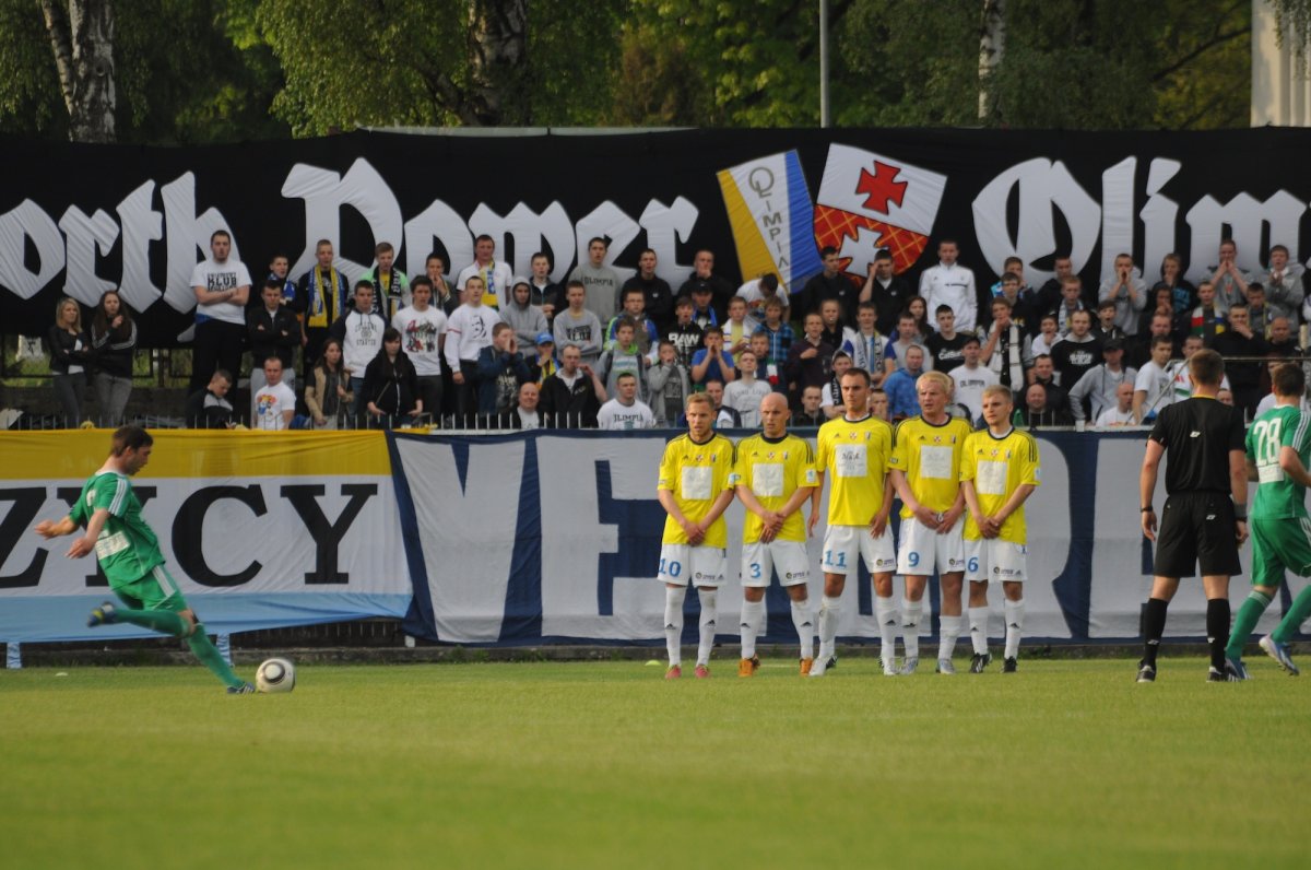 Olimpia strzela gola w 95. minucie i remisuje z Limanovią 1:1