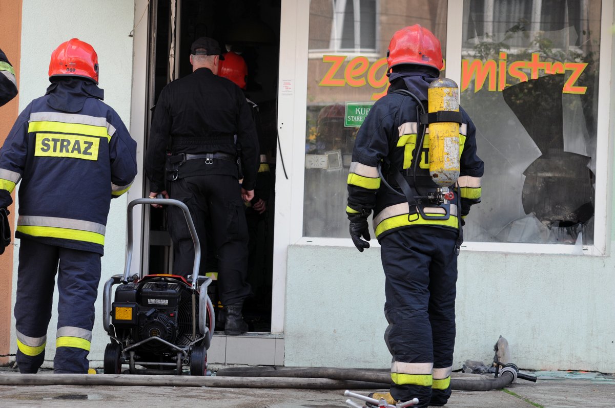 Pożar u zegarmistrza na 1 Maja