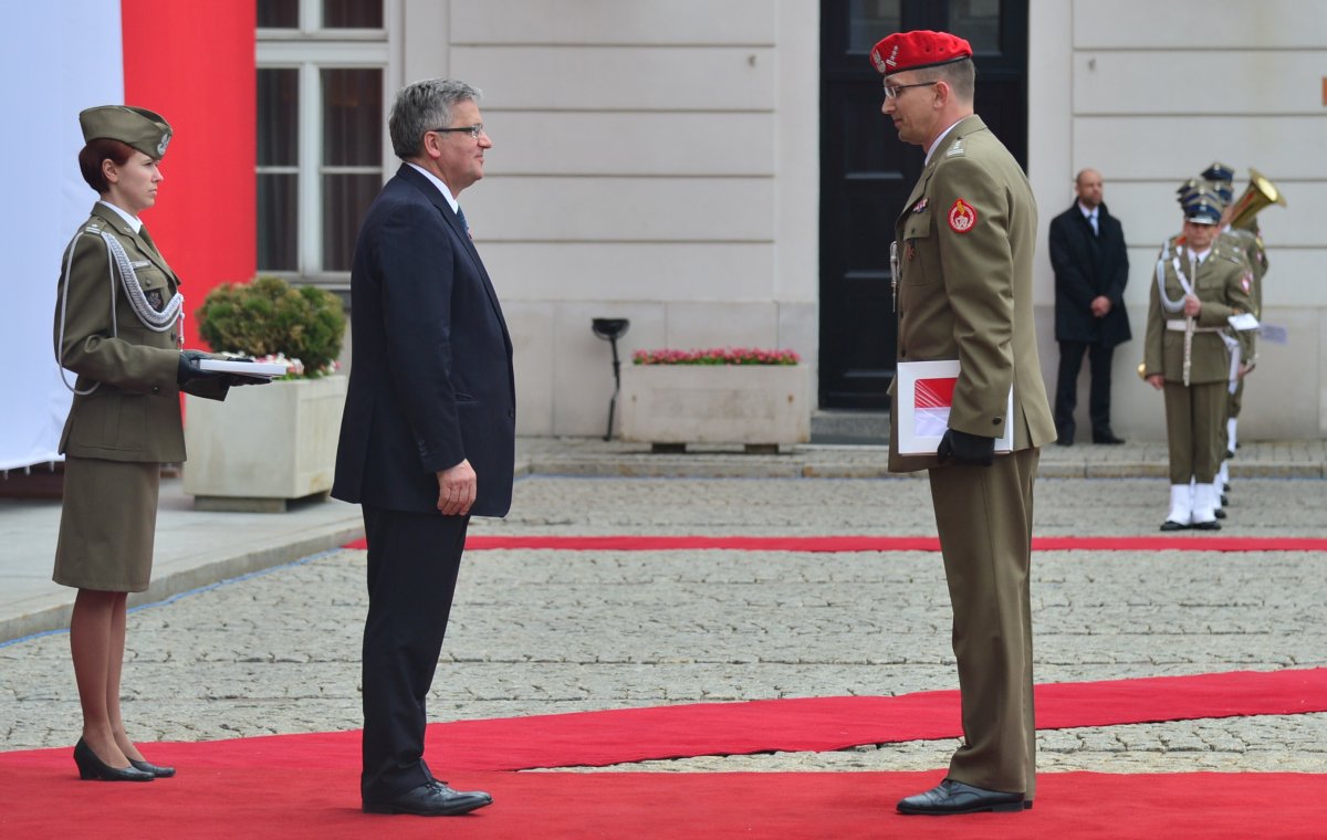Elbląscy żandarmi wyróżnieni przez prezydenta Komorowskiego