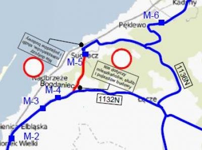 Uwaga. Zamknięta droga od Bogdańca do Suchacza