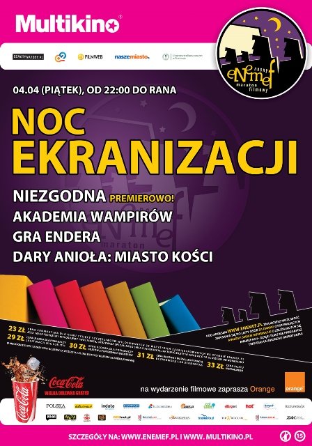 Noc Ekranizacji.Zgarnij bilet do Multikina