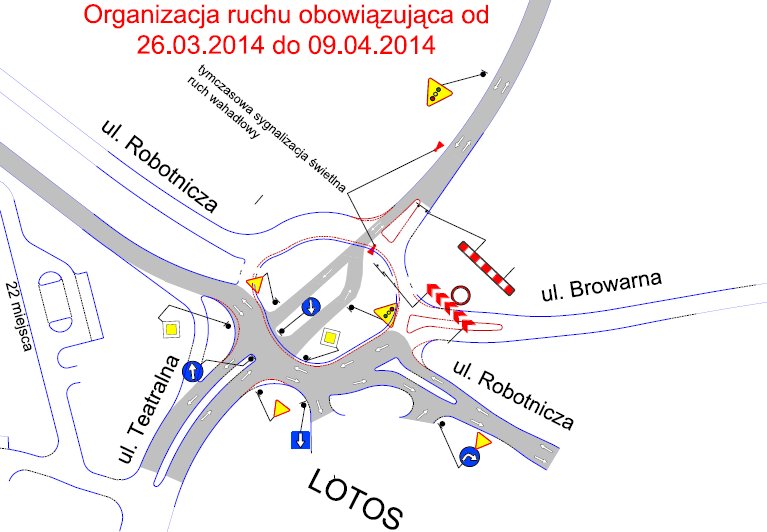 Uwaga. Zmiany na drodze 503