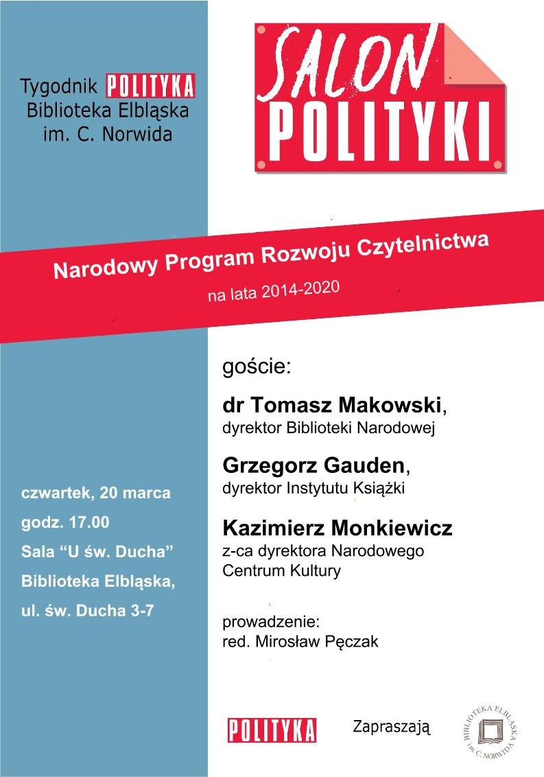Salon Polityki. Na ratunek czytelnictwu