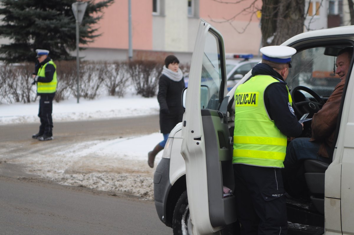 Słodkie patrole grzecznym kierowcom rozdawały cukierki