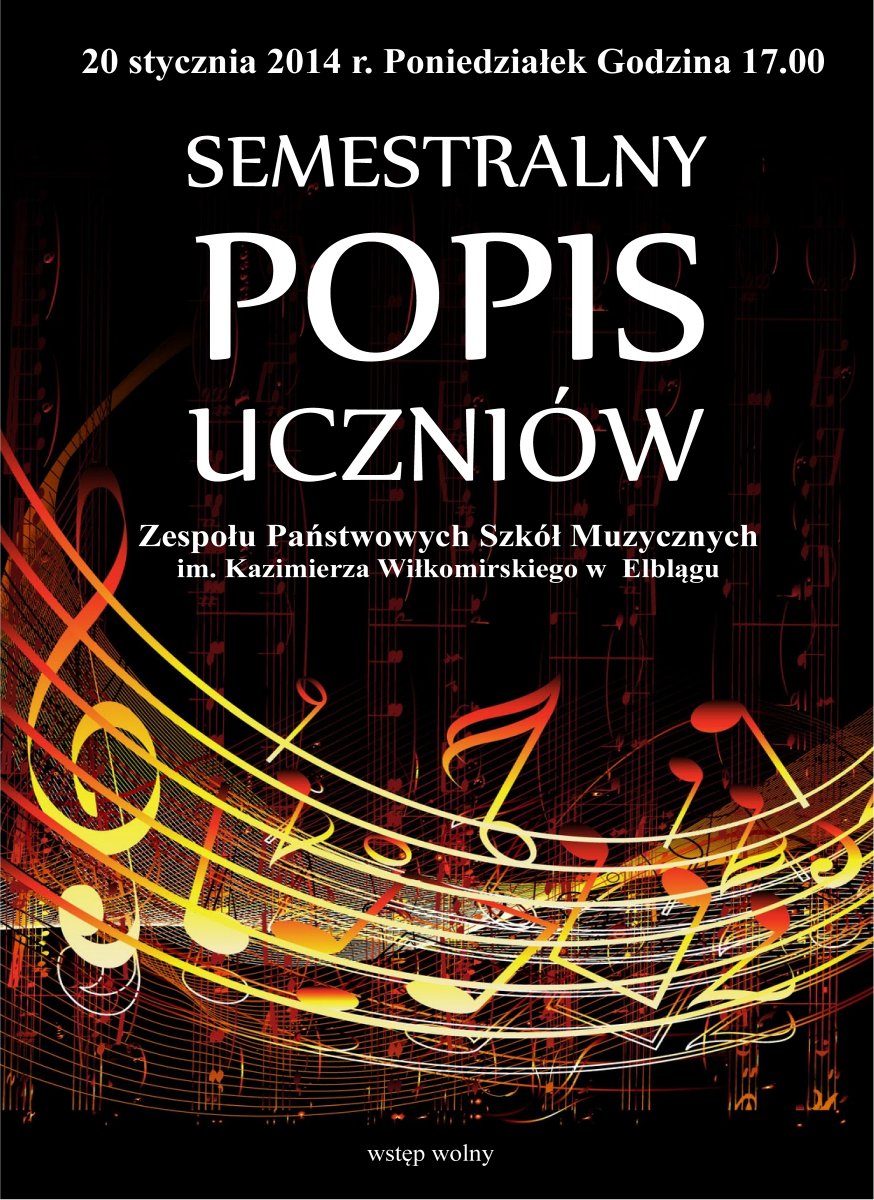 Koncertowy POPIS w szkole muzycznej