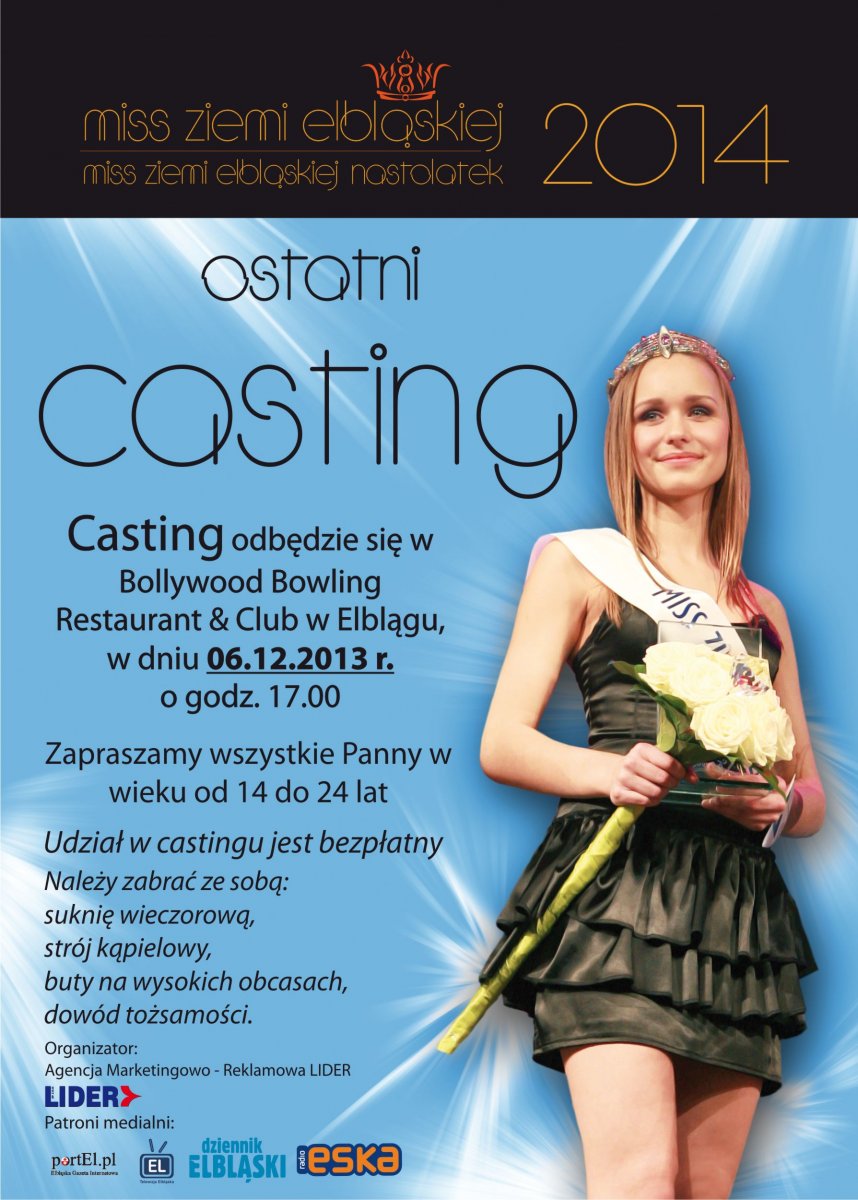 Ostatnia szansa, aby zostać Miss Ziemi Elbląskiej 2014