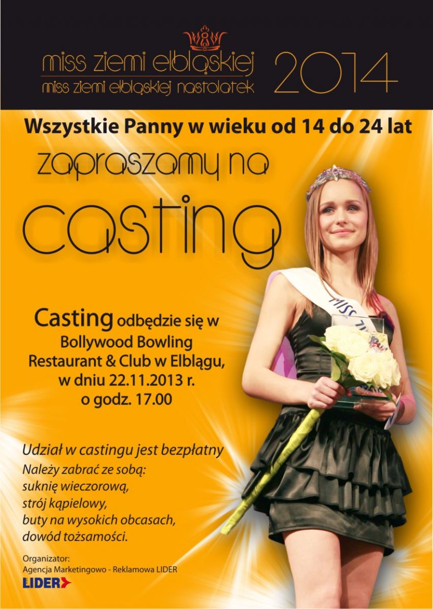 Casting do konkursu Miss Ziemi Elbląskiej 2014