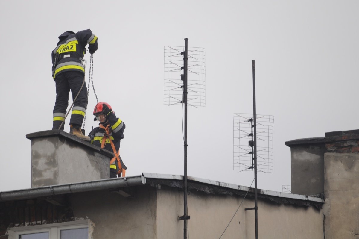 Rozpoczyna się sezon grzewczy. Pożar sadzy w kominie na Zagonowej