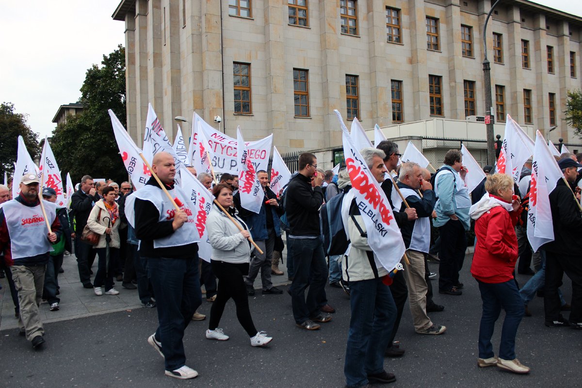 Elblążanie też protestowali w Warszawie