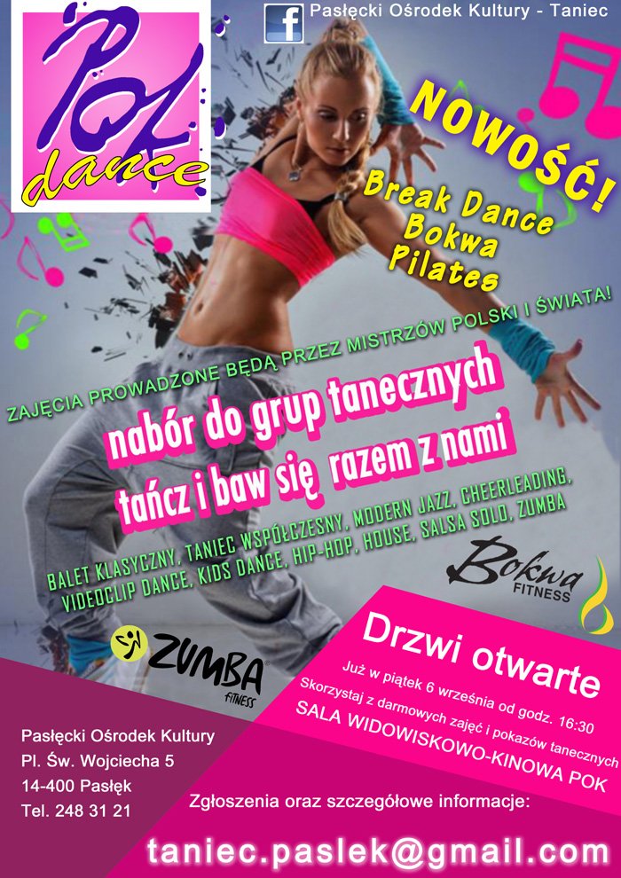 Napisali do nas: Drzwi otwarte w sekcji POK Dance