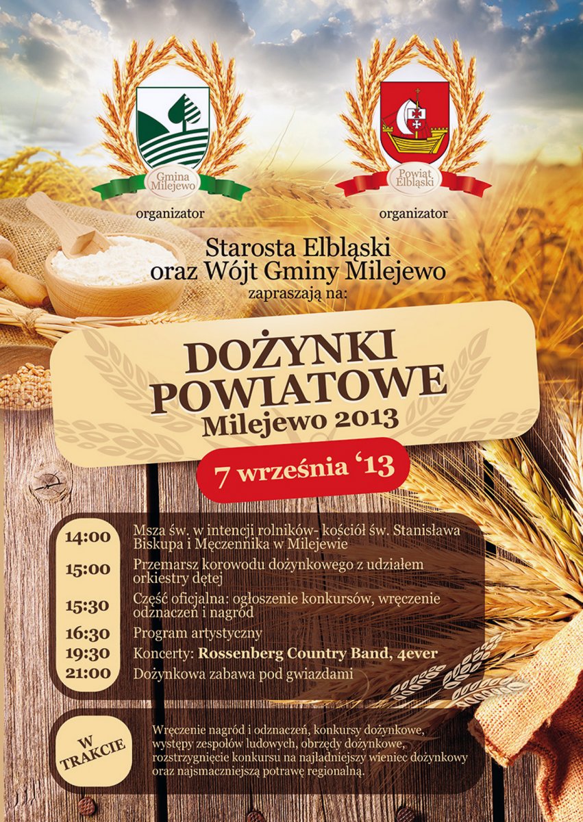 Powiatowe dożynki tym razem w Milejewie