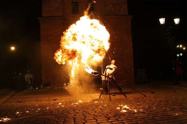 Fireshow na urodziny Elbląskiego Oddziału Abstrakcyjnego
