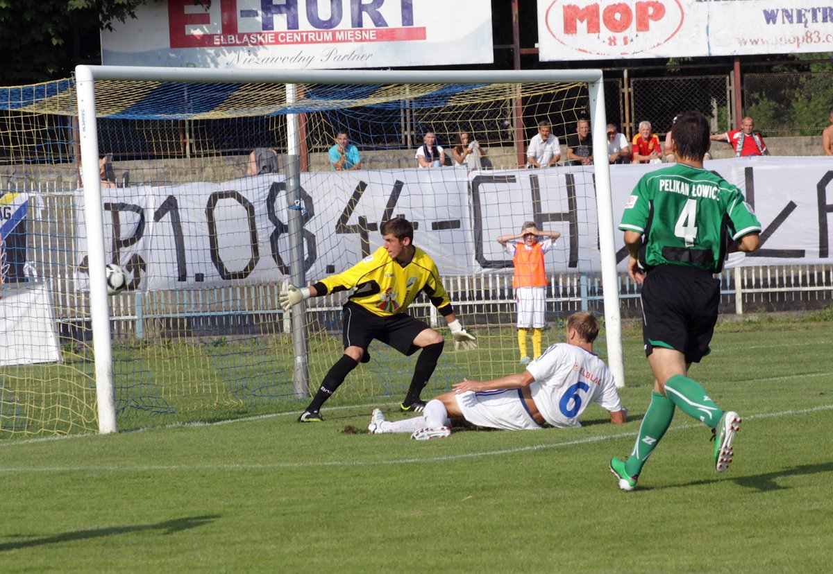 Olimpia Elbląg – Pelikan Łowicz 1:1. Remis jest dobrym wynikiem