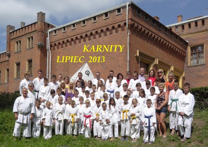 Karatecy na obozie w Karnitach