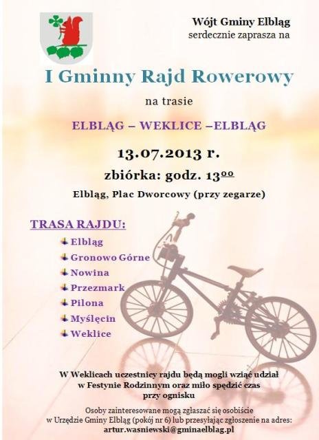 Rajd rowerowy do Weklic