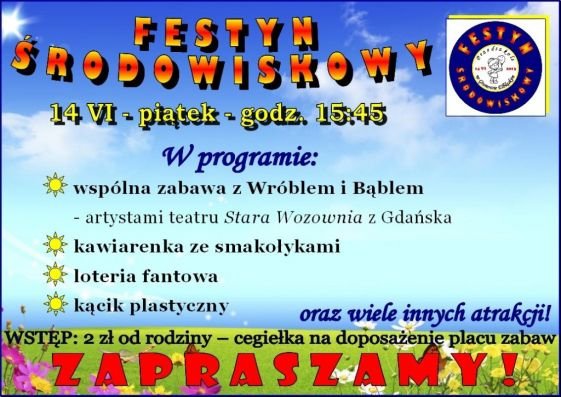 Przedszkole zaprasza na festyn