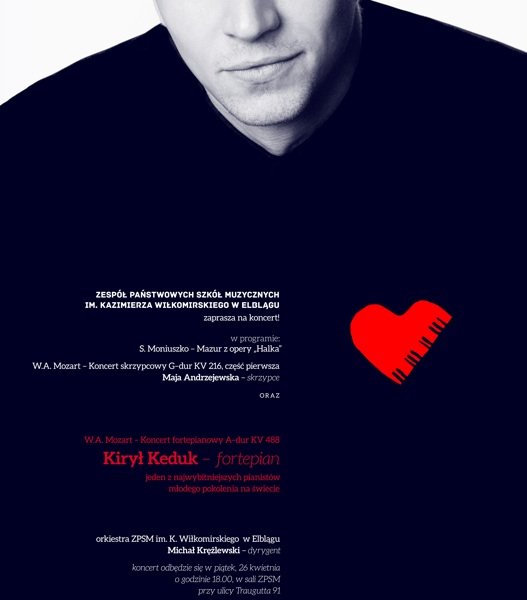 Koncert wybitnego pianisty Kiryła Keduka w szkole muzycznej