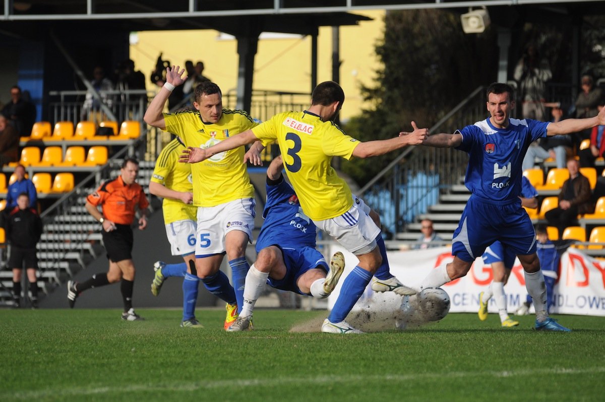 Bez bramek z liderem. Olimpia Elbląg - Wisła Płock 0:0