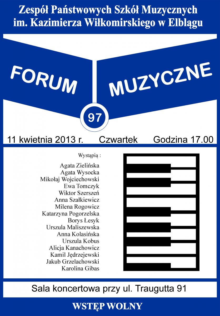 Koncert w szkole muzycznej